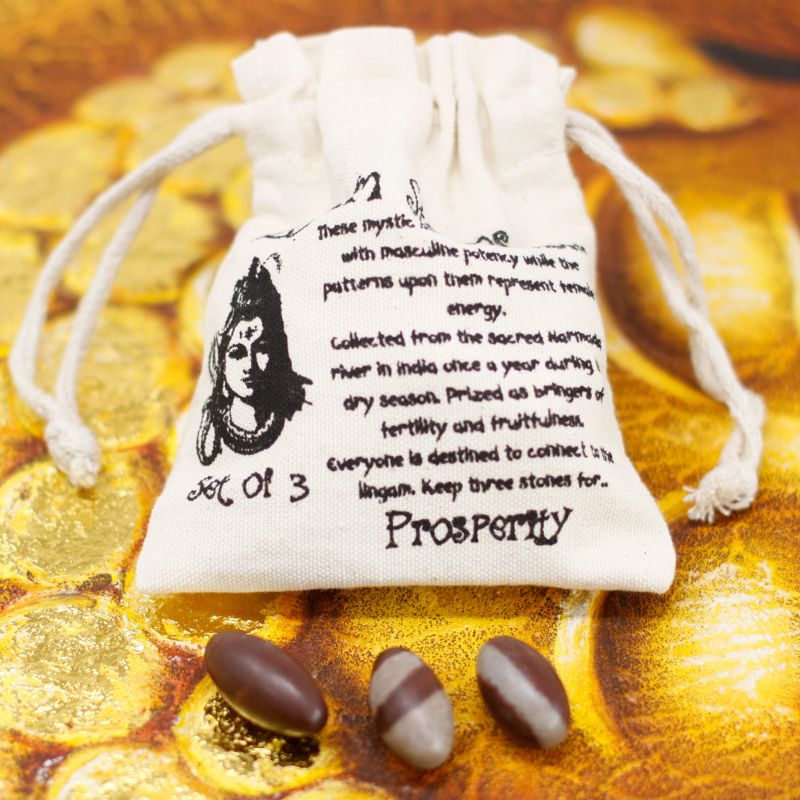 2.54cm Shiva Lingam - 3 Stenar
