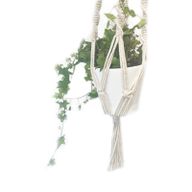 Makramé Hållare till Blomkruka - Stor Hållare - Extra Lång