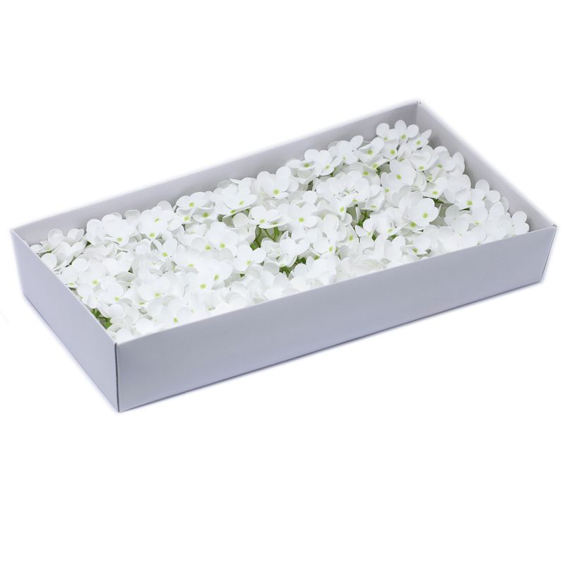 Tvålblommor till Hantverk - Hortensia - Vit
