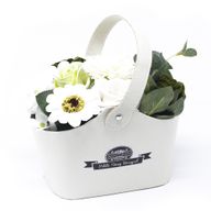 Liten Korg med Tvålblommor - Grön