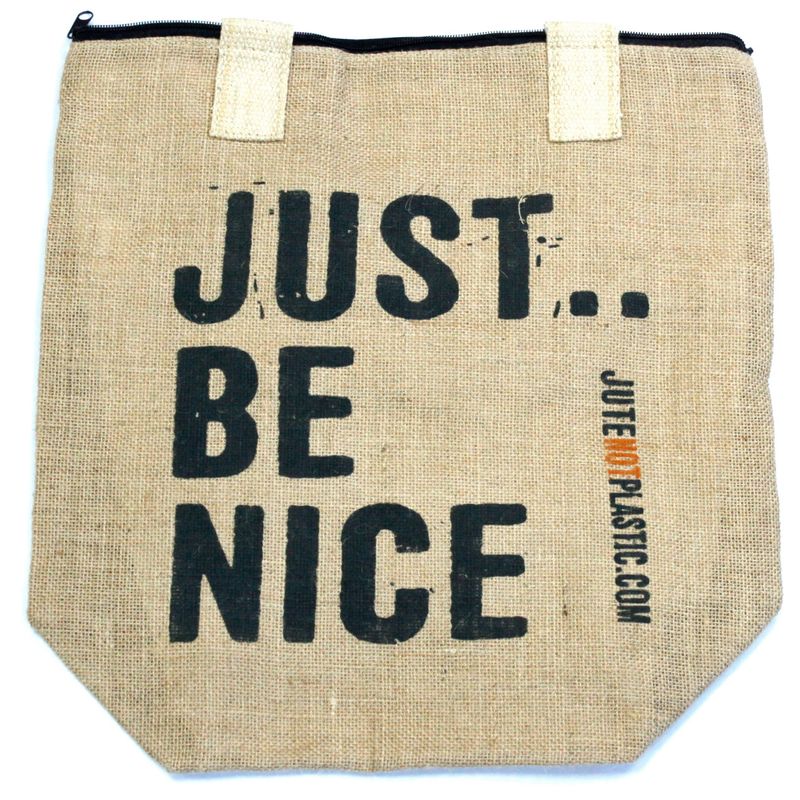 Ekologiska Jutepåsar - Just Be Nice (olika färger)