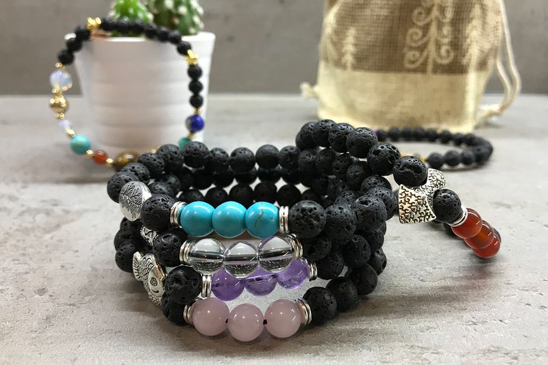 Armband av Lavasten - Hamsa Chakra