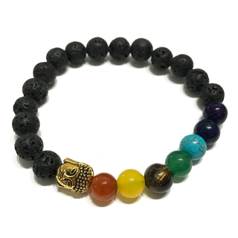 Armband av Lavasten - Buddha Chakra