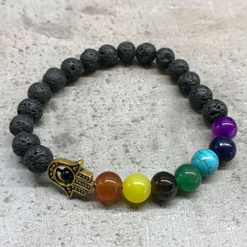 Armband av Lavasten - Hamsa Chakra