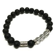 Armband av Lavasten - Tribal Stenkvarts