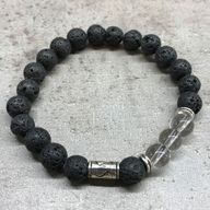 Armband av Lavasten - Tribal Stenkvarts