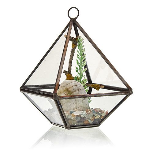 Terrarium i Glas - Liten Pyramid