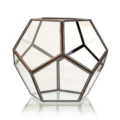 Terrarium i Glas - Stor Pentagon