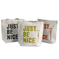 Ekologisk Bomullspåse - Just Be Nice (4 olika färger)
