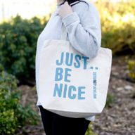 Ekologisk Bomullspåse - Just Be Nice (4 olika färger)