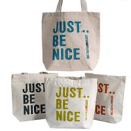 Ekologisk Bomullspåse - Just Be Nice (4 olika färger)