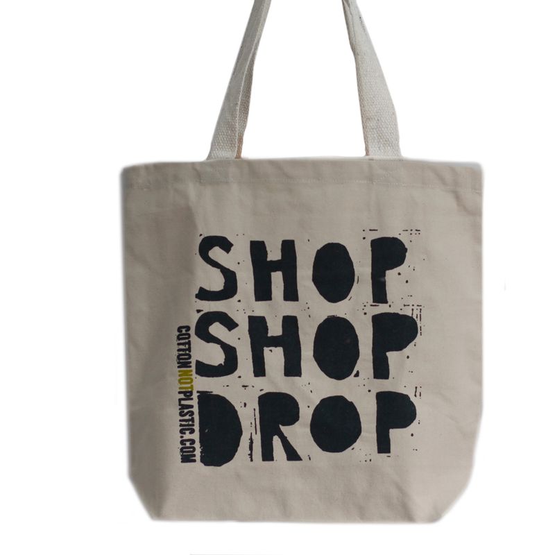 Ekologisk Bomullspåse - Shop Shop Drop (4 olika färger)