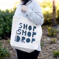 Ekologisk Bomullspåse - Shop Shop Drop (4 olika färger)
