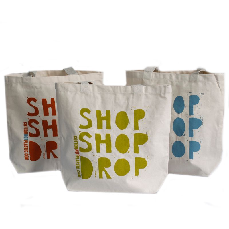 Ekologisk Bomullspåse - Shop Shop Drop (4 olika färger)