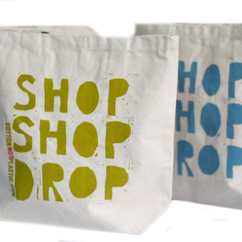 Ekologisk Bomullspåse - Shop Shop Drop (4 olika färger)