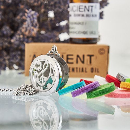 Aromaterapi Halsband - Musiknoter - 25mm