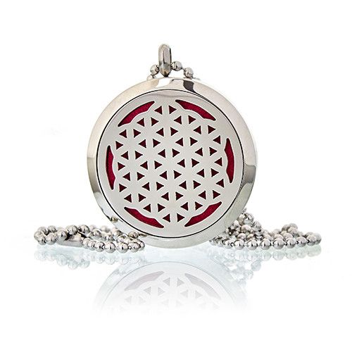 Aromaterapi Halsband - Livets Blomma - 30mm