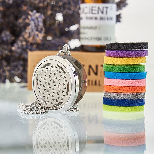 Aromaterapi Halsband - Livets Blomma - 30mm