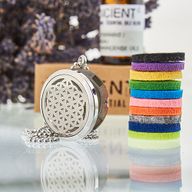 Aromaterapi Halsband - Livets Blomma - 30mm