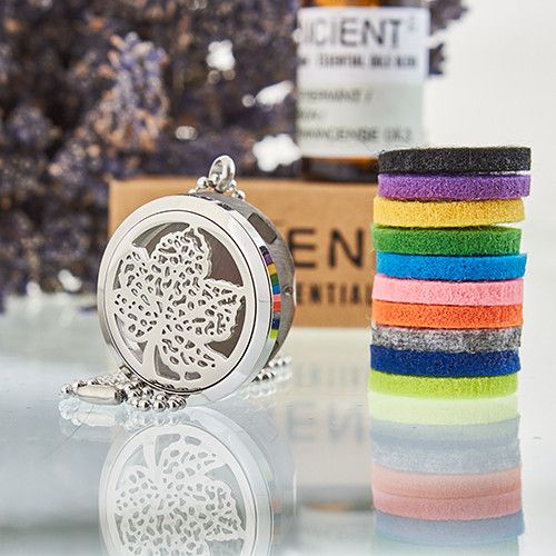 Aromaterapi Halsband - Löv - 30mm