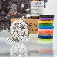 Aromaterapi Halsband - Löv - 30mm