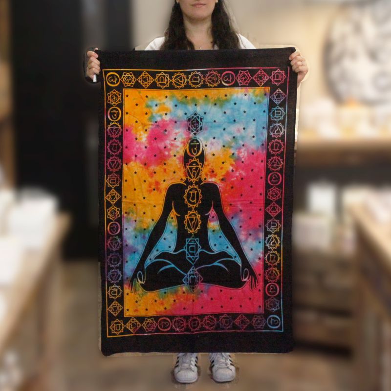 Väggdekoration i Bomull - Chakra Buddha