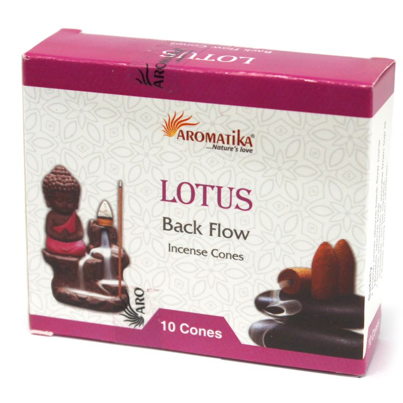 Aromatika Tillbakaflöde Rökelskoner - Lotus