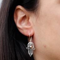 Örhängen i Silver & Guld - Hamsa