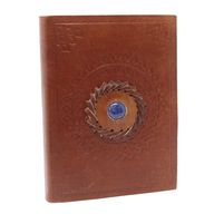 Läderbunden Anteckningsbok - Lapis (17x12 cm)