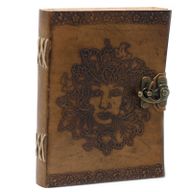 Läderbunden Anteckningsbok - Greenman (20x15 cm)