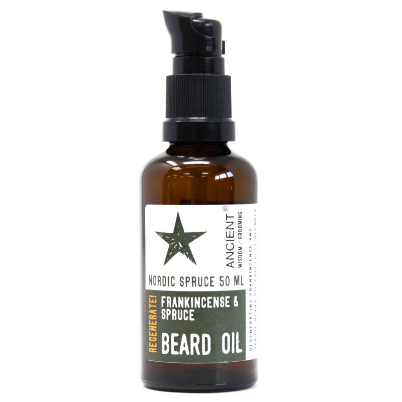 50ml Skäggolja - Nordisk Gran - Regenerera!