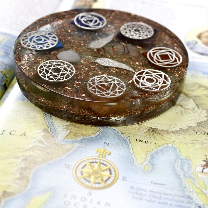 Orgonit till Skrivbord - Ängel Chakra - Stor