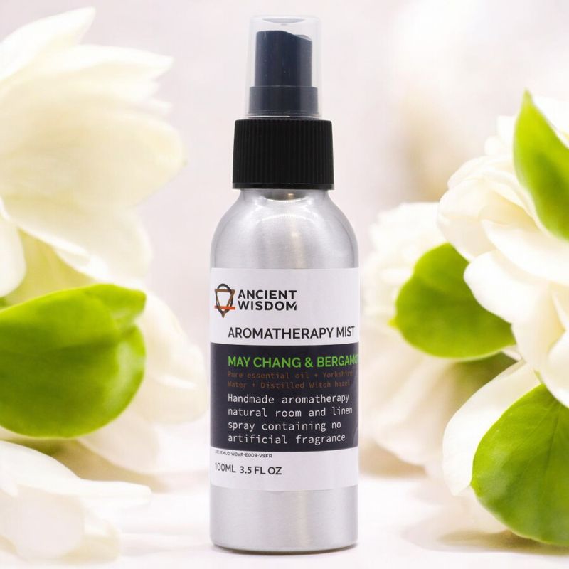 100ml Spray med Eteriska Oljor - May Chang & Bergamott