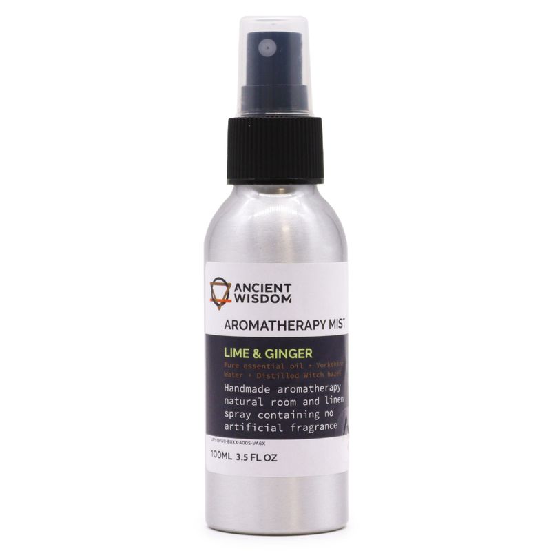 100ml Spray med Eteriska Oljor - Lime & Ingefära
