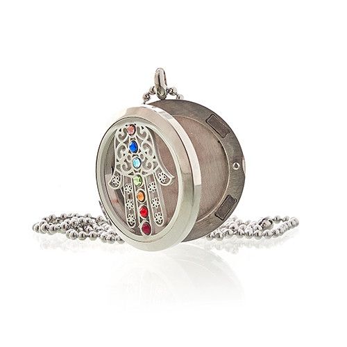Aromaterapi Halsband - Hamsa Chakra - 30mm