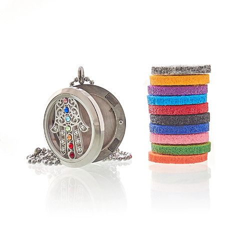 Aromaterapi Halsband - Hamsa Chakra - 30mm