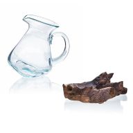 Smält Glas på Trä - Vattenkaraff