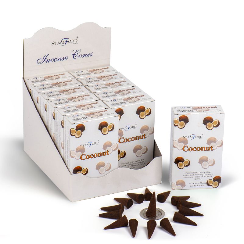 Stamford Premium Rökelsekoner - Kokosnöt