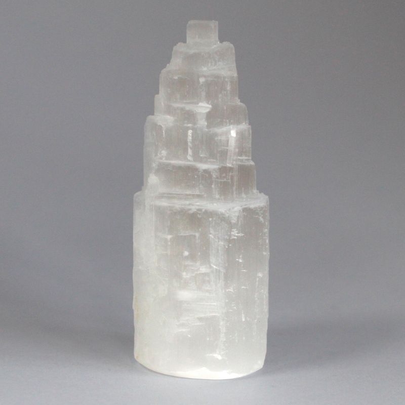 Naturligt Selenittorn - 10 cm