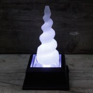 Selenitspiral Enhörningshorn - 10 cm