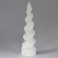 Selenitspiral Enhörningshorn - 15 cm