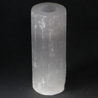 Cylinder Ljuslykta av Selenit - 20 cm