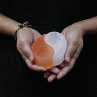 Yin Yang Ljuslykta av Selenit