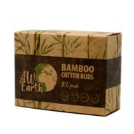 Ask med 200 Bomullspinnar av Bambu