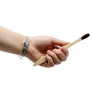 Tandborste av Bambu - Träkol Medium