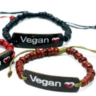 Kokosarmband med Slogan - Vegan