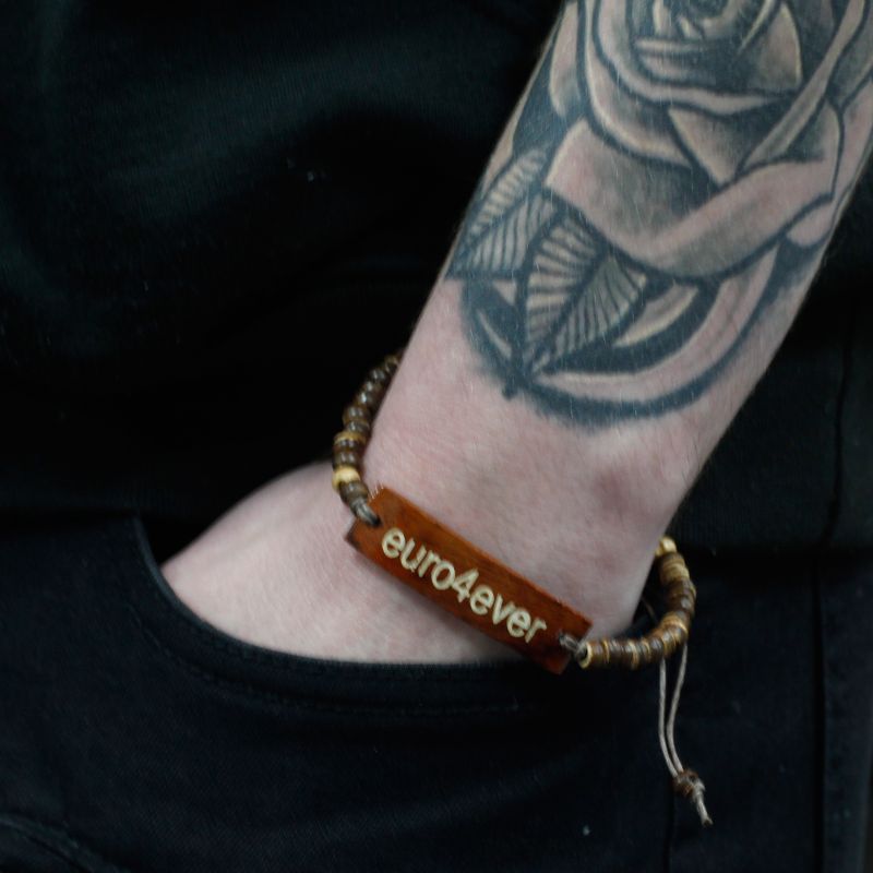 Kokosarmband med Slogan - Euro4Ever