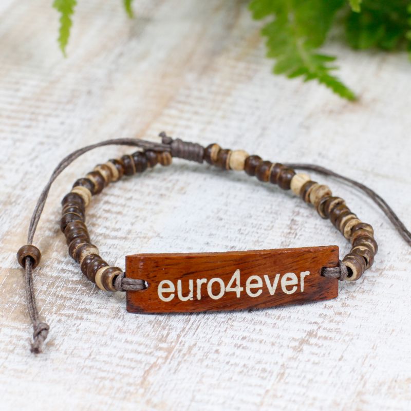 Kokosarmband med Slogan - Euro4Ever