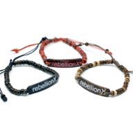 Kokosarmband med Slogan - Rebellion X
