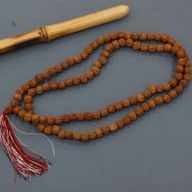 108 Rudraksha Mala - Naturlig
